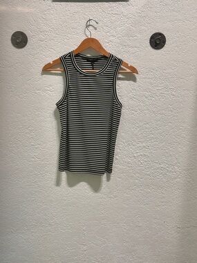 Velvet Heart Black & White Striped Tank